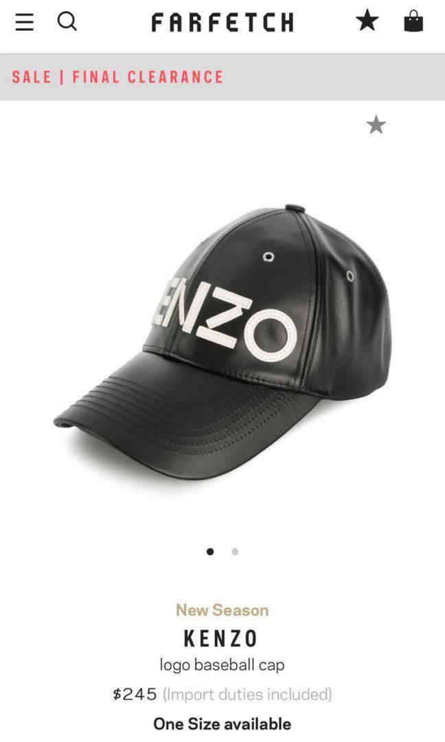Kenzo logo baseball cap, Women's Fashion, Watches & Accessories 
