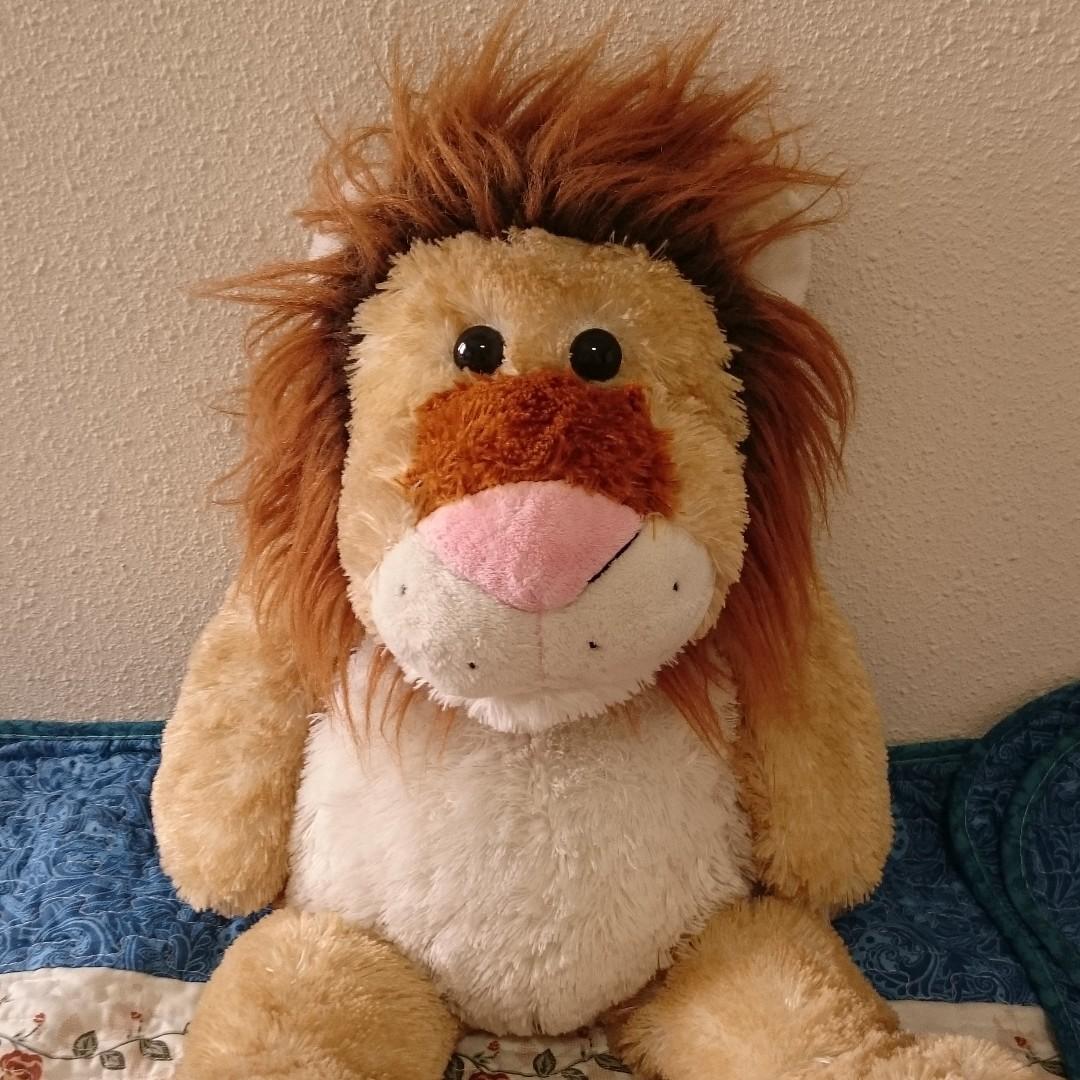 Large lion stuffed toy from Singapore Zoological Gardens, Hobbies