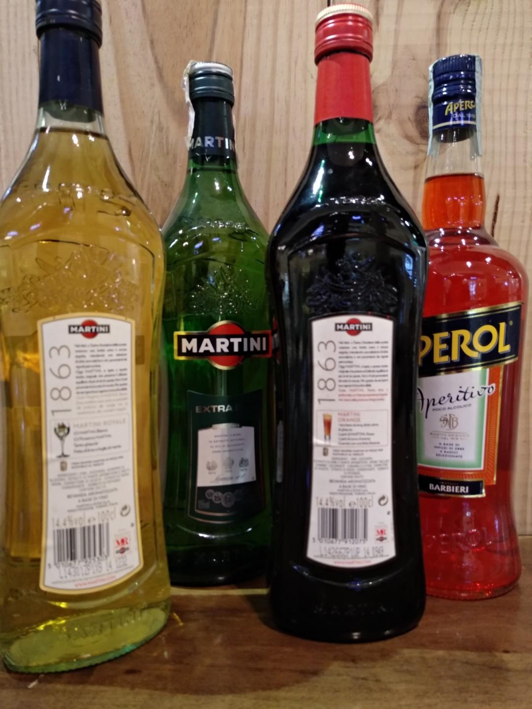 MARTINI & APEROL ( 1 LITRE ), Food & Drinks, Alcoholic Beverages on