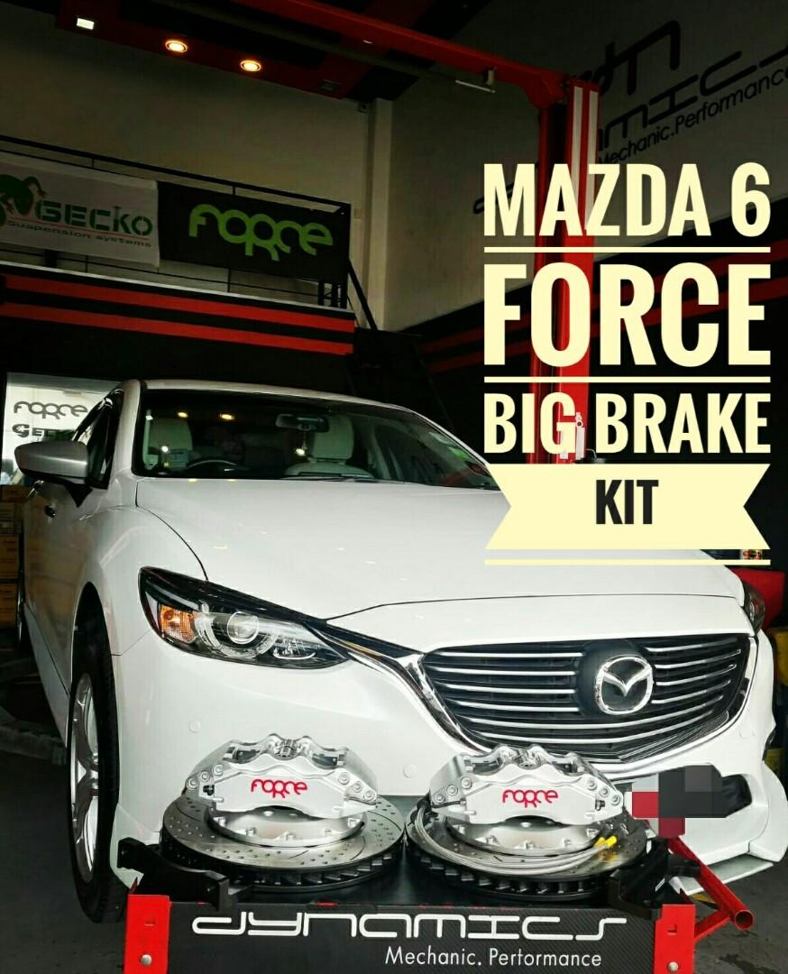 Mazda 3(BN/BM)/6 GJ/GL: FORCE BBK : Front Big 6 Pot Big Brake Kit 