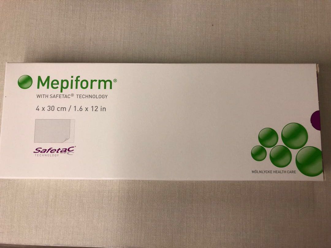 Mepiform - per box $60 self-adherent soft silicone dressing for scar ...