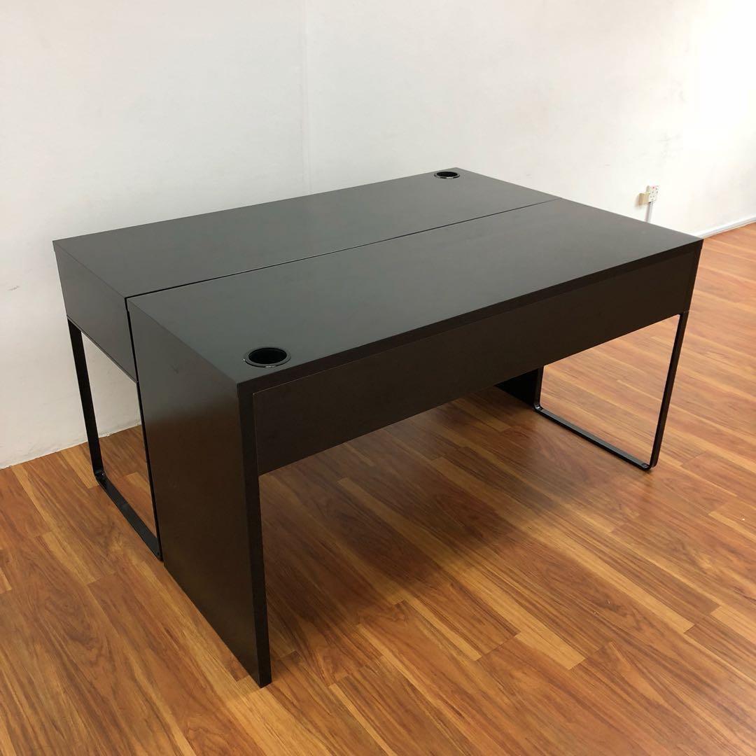 Micke Ikea Desk Table Dark Brown Furniture Tables Chairs