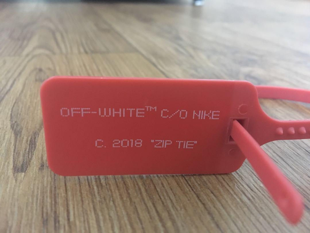off white volt zip tie