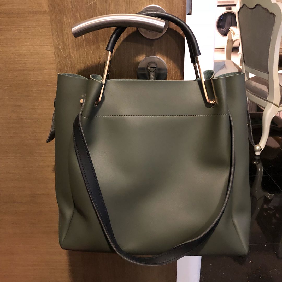 olive green bag