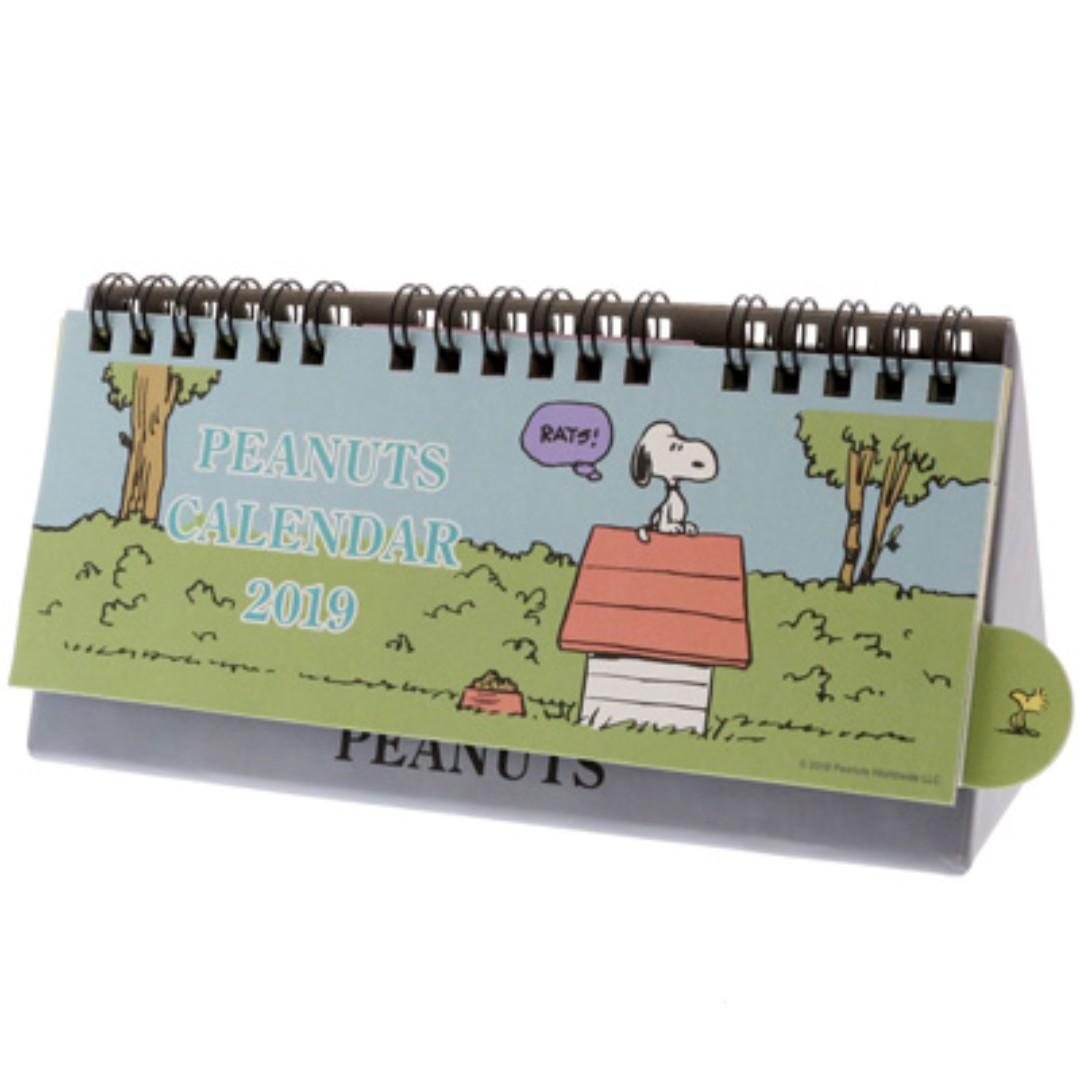 Po Snoopy Japan Desk Calendar Pen Tray 2019 Bulletin Board