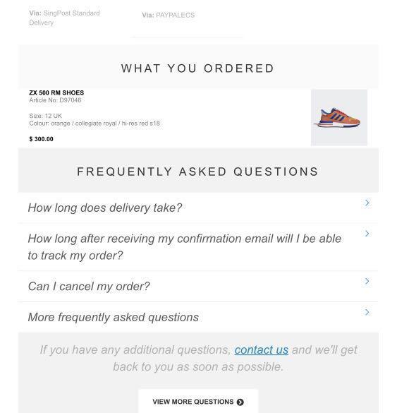 adidas where is my order