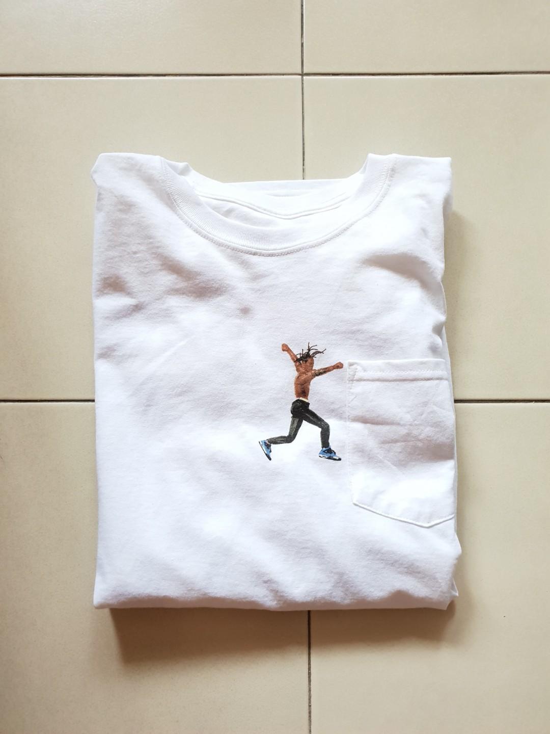 Travis Scott Off White Tee Men s Fashion Tops Sets Tshirts