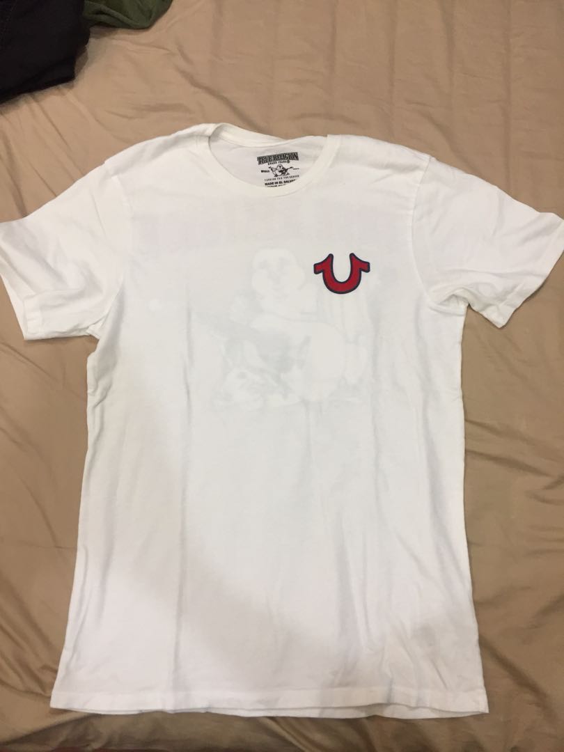 white red true religion shirt