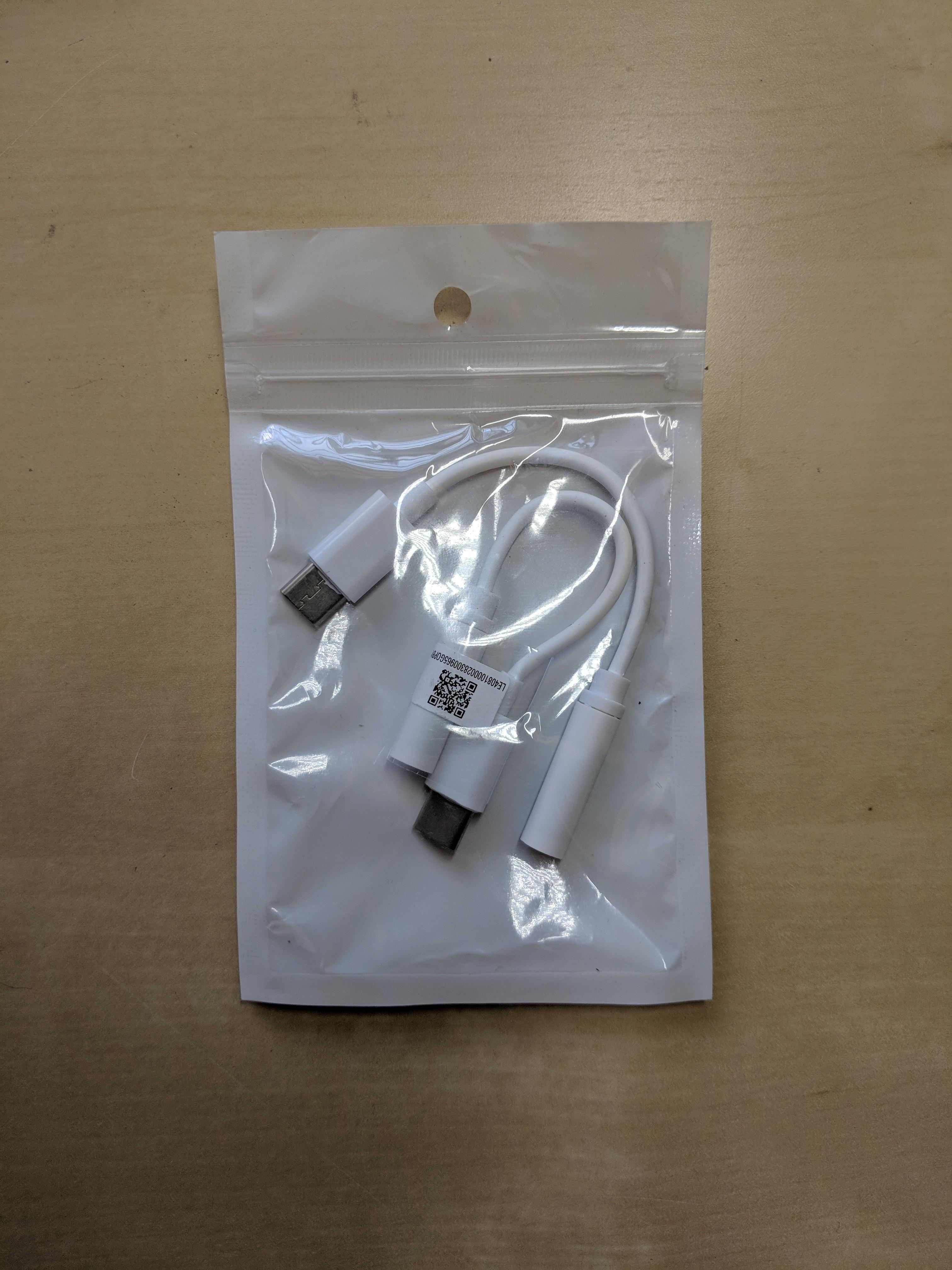 USB C to 3.5mm audio jack