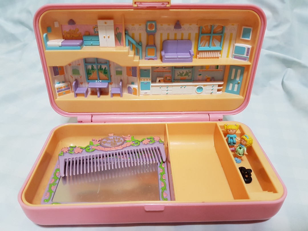 Vintage Polly Pocket Dress Up Case Bluebird 1990 Hobbies Toys