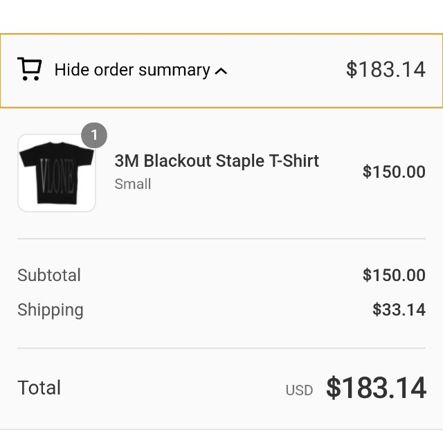 vlone 3m tee