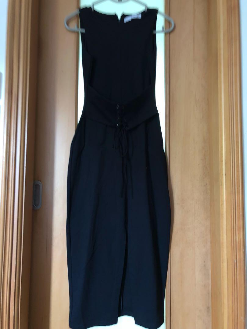 全新 Zara 黑色修身長裙 女裝 女裝裙 Carousell