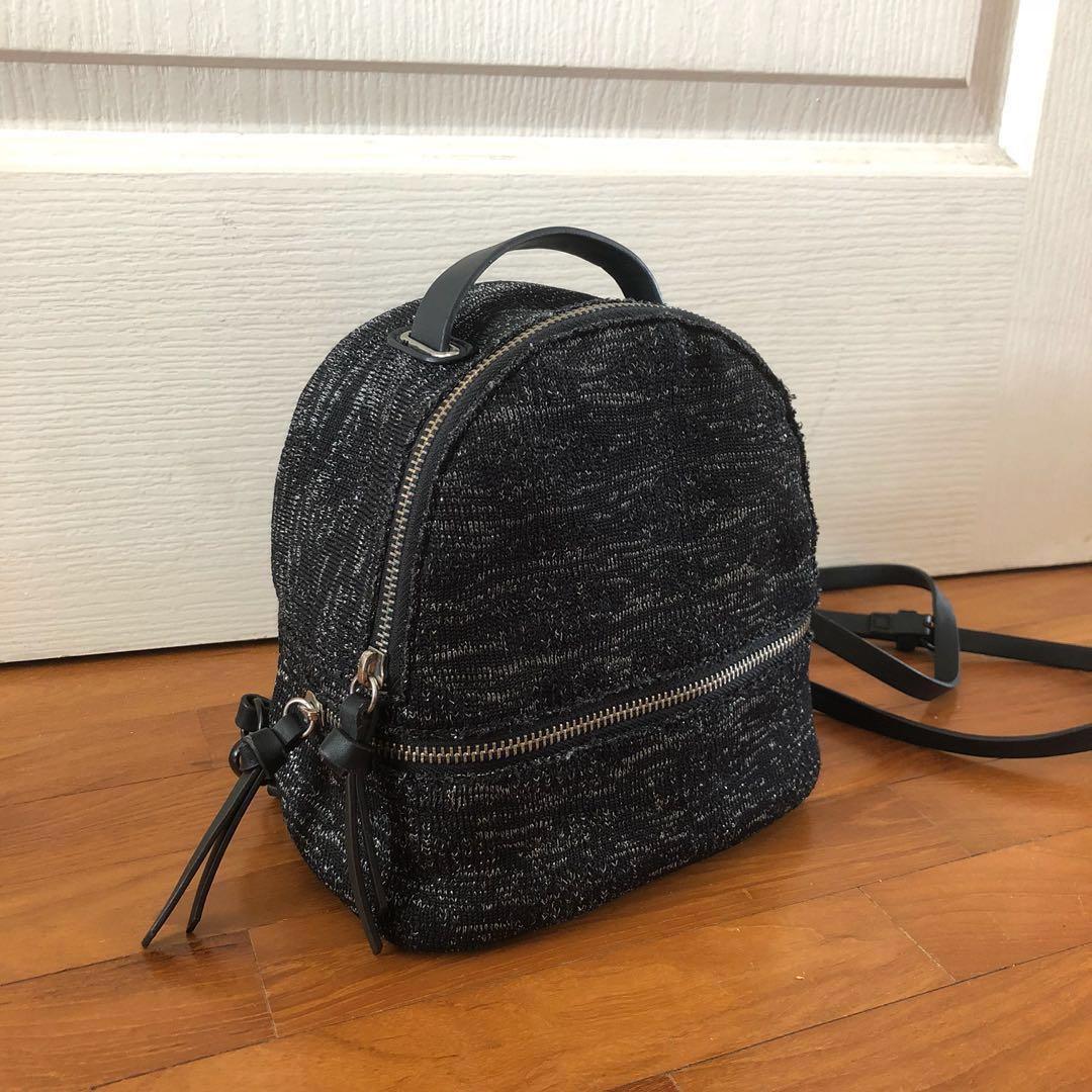 woven mini backpack