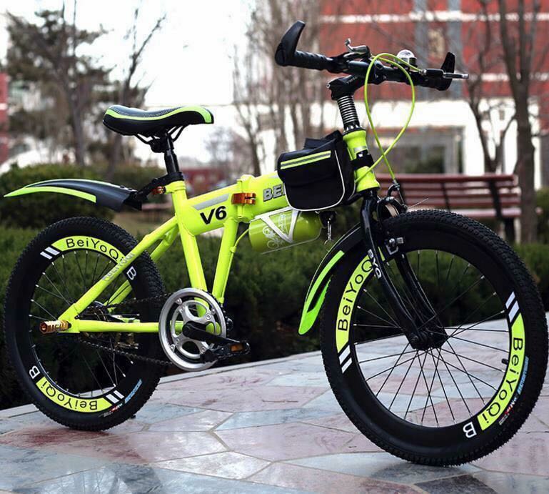 a green bike