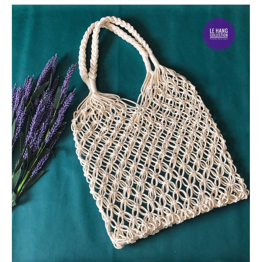 macrame net bag