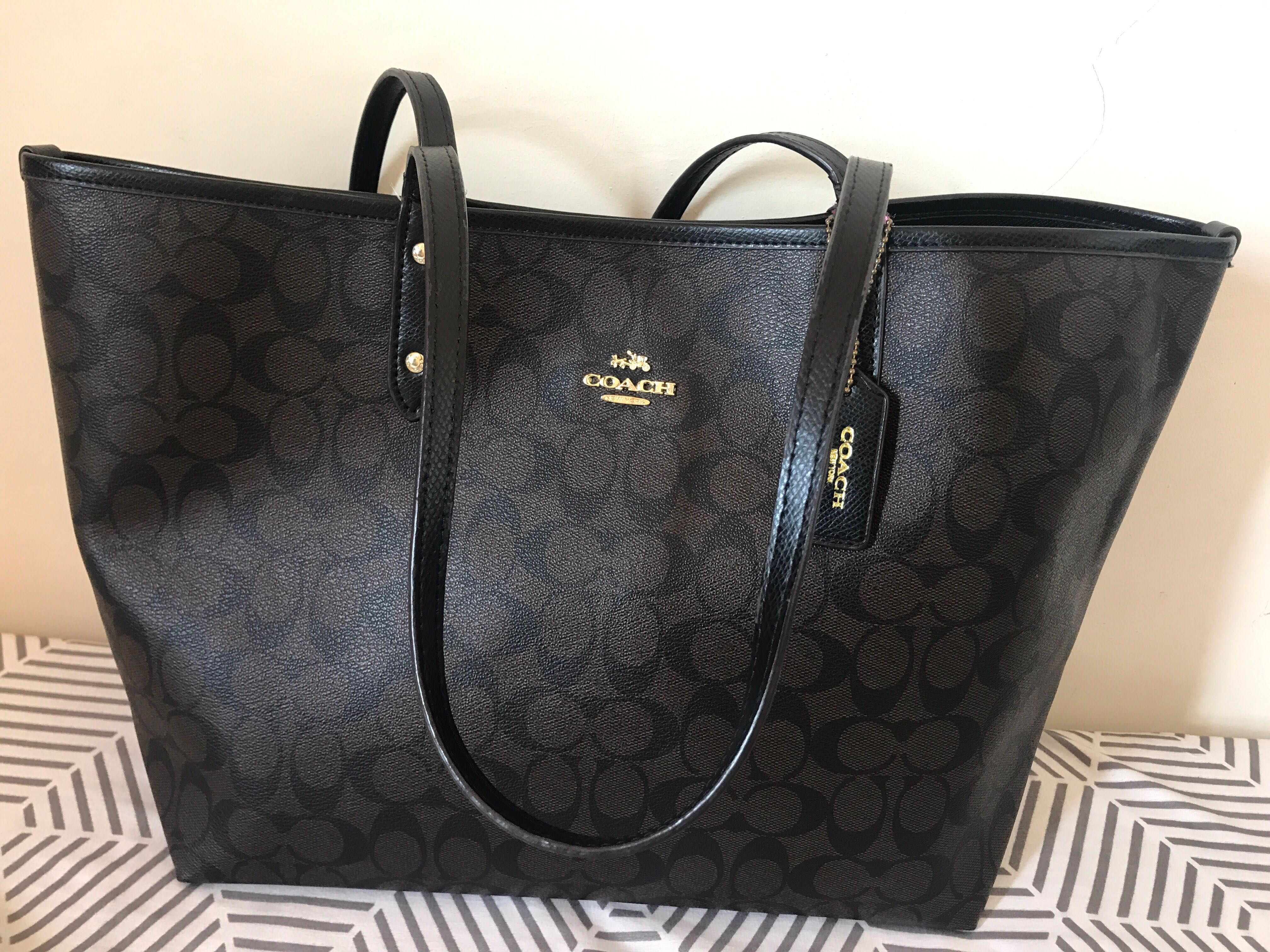 black coach tote sale