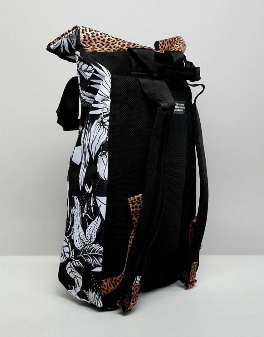 Adidas originals roll on sale top printed backpack