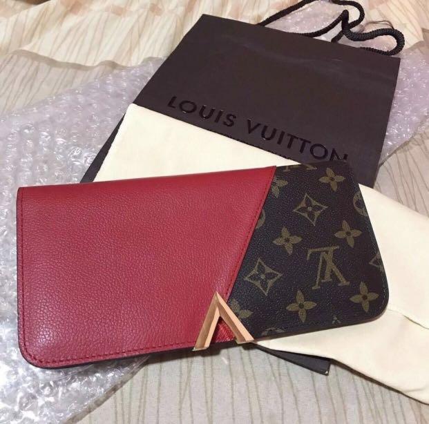LV Wallet small wallet mono red, Women's Fashion, Bags & Wallets, Purses &  Pouches on Carousell
