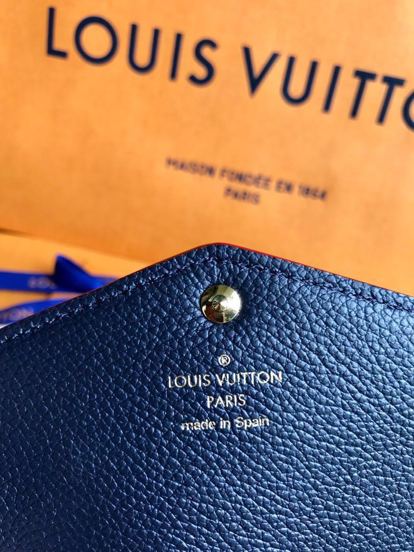 Louis Vuitton M82174 Sarah Wallet , Blue, One Size