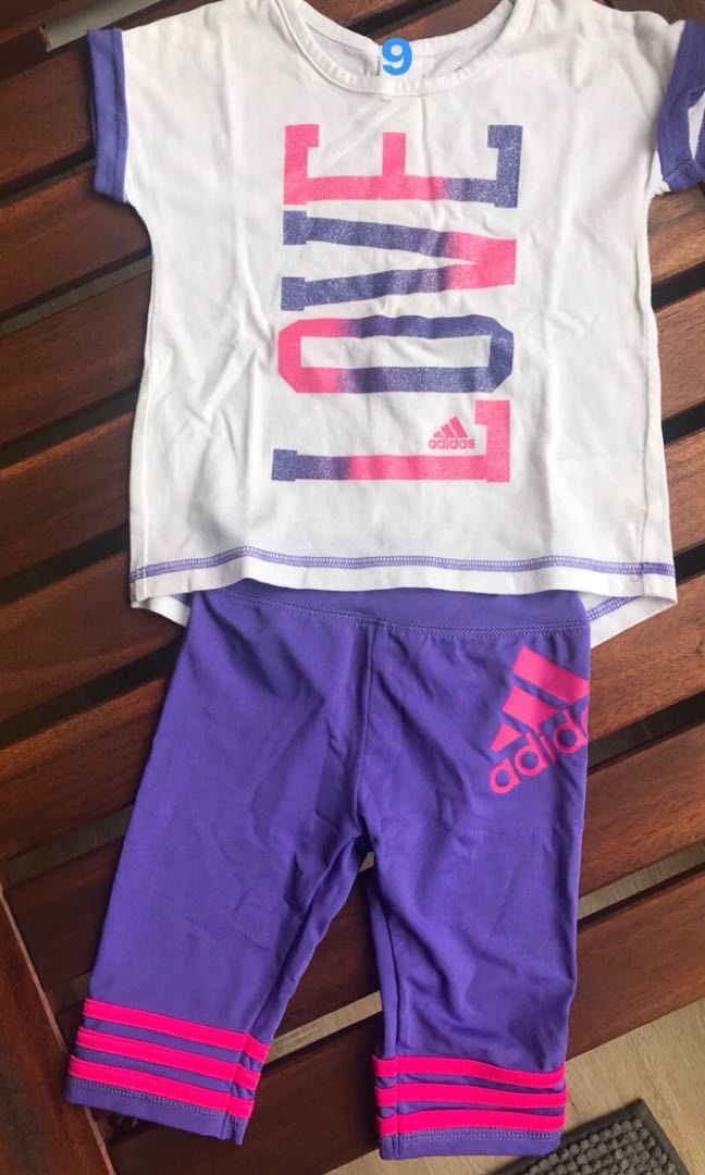 baby girl adidas set