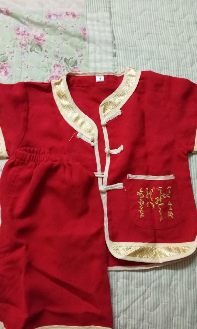 Baju Tradisional Cina Untuk Budak Lelaki Oct10 Babies Kids Boys Apparel On Carousell