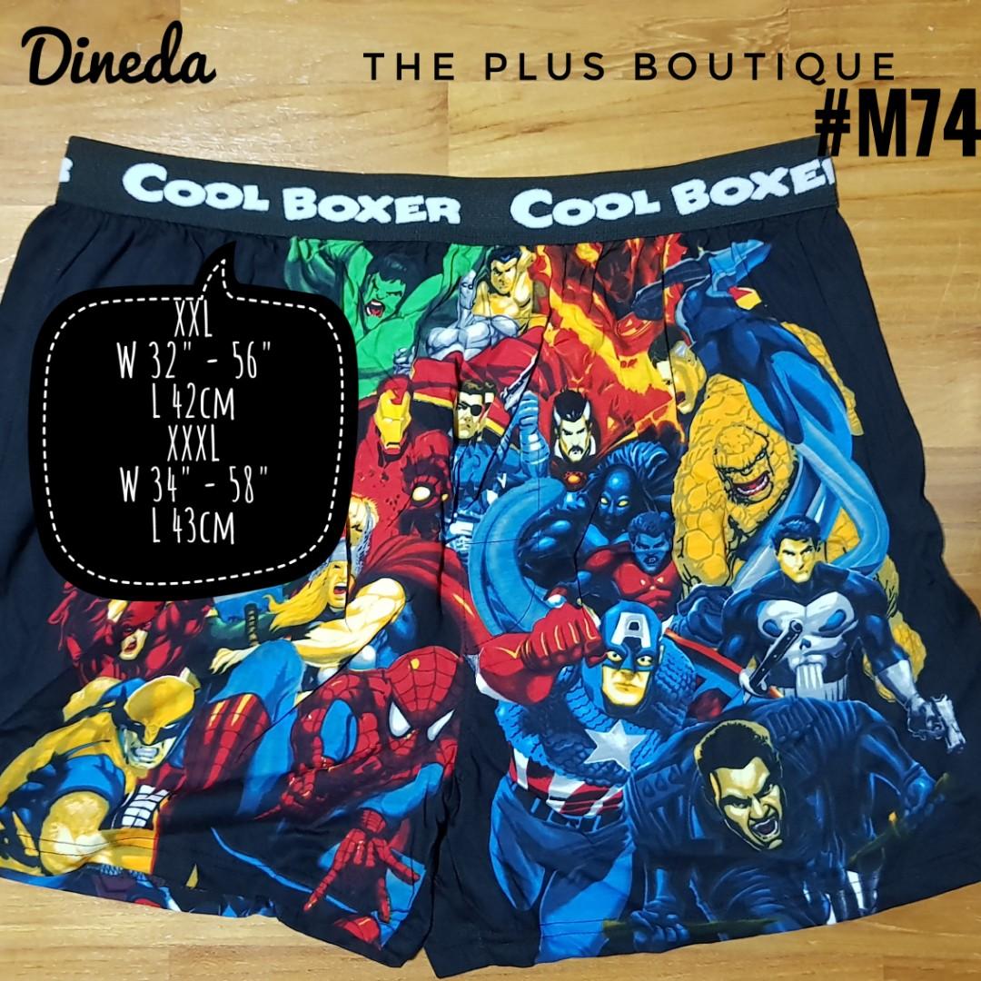 Big Size Cartoon Boxers, Men's Fashion, Bottoms, New Underwear on Carousell