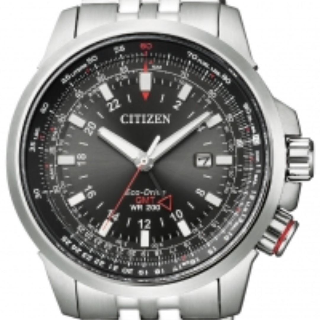 citizen GMT WR200 SKY シチズン　ECO DRIVE