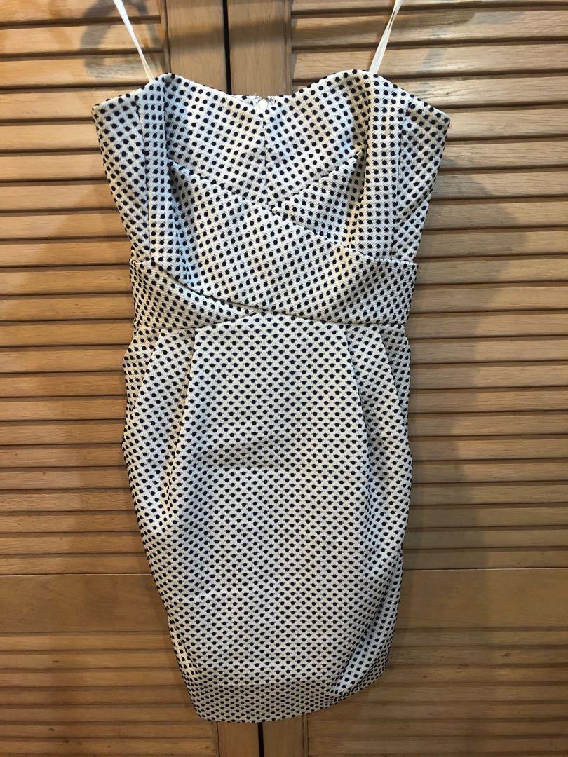 Club monaco polka dot dress clearance