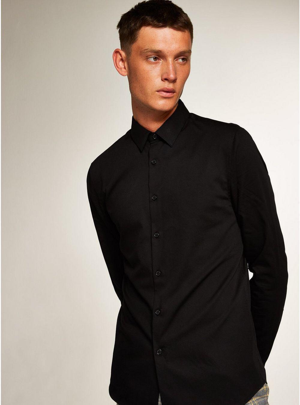 Cotton On Black Long Sleeve Formal, Men 