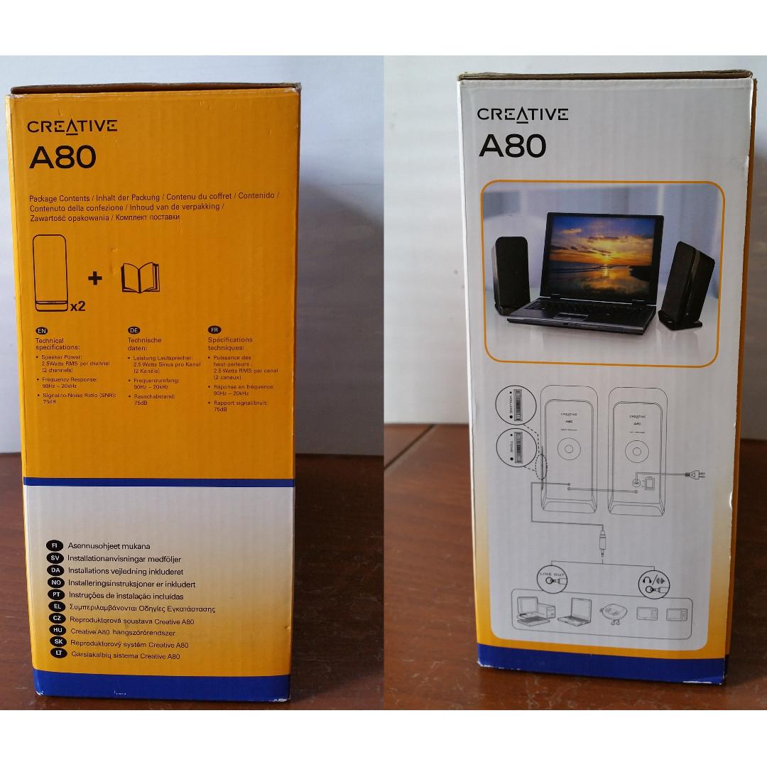 Creative A80 Desktop Speakers Black