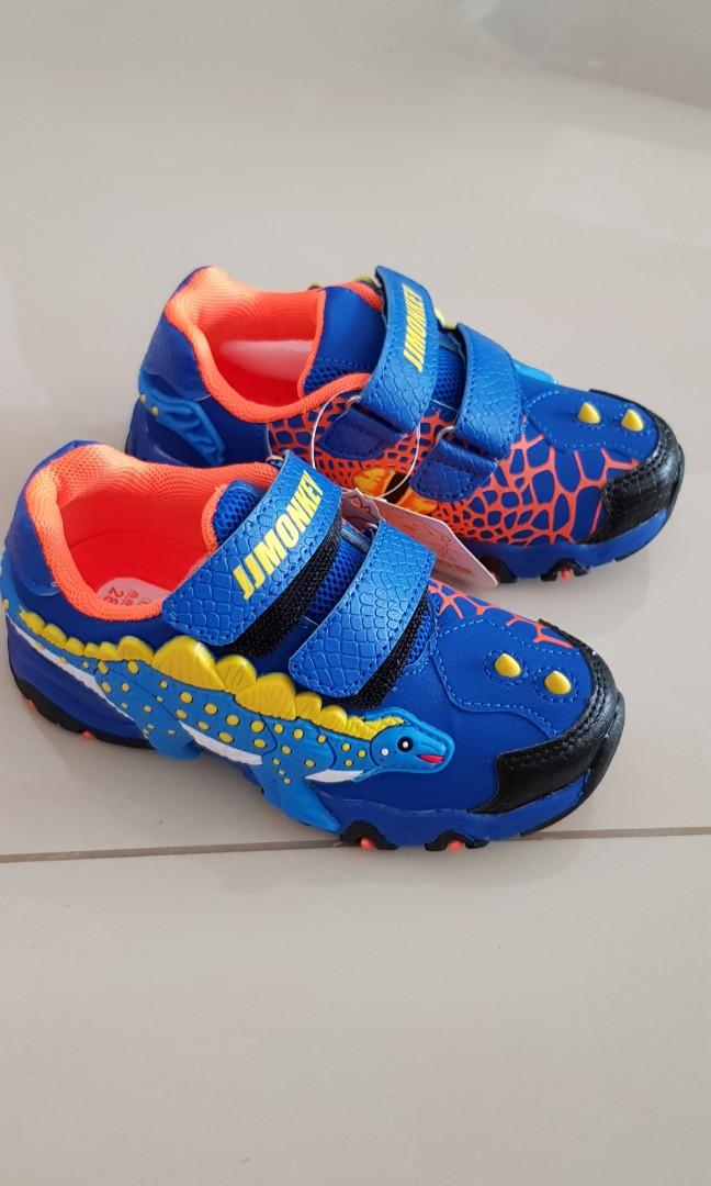 dinosaur velcro shoes