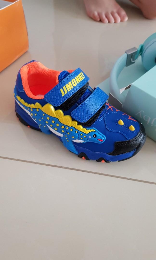 dinosaur velcro shoes