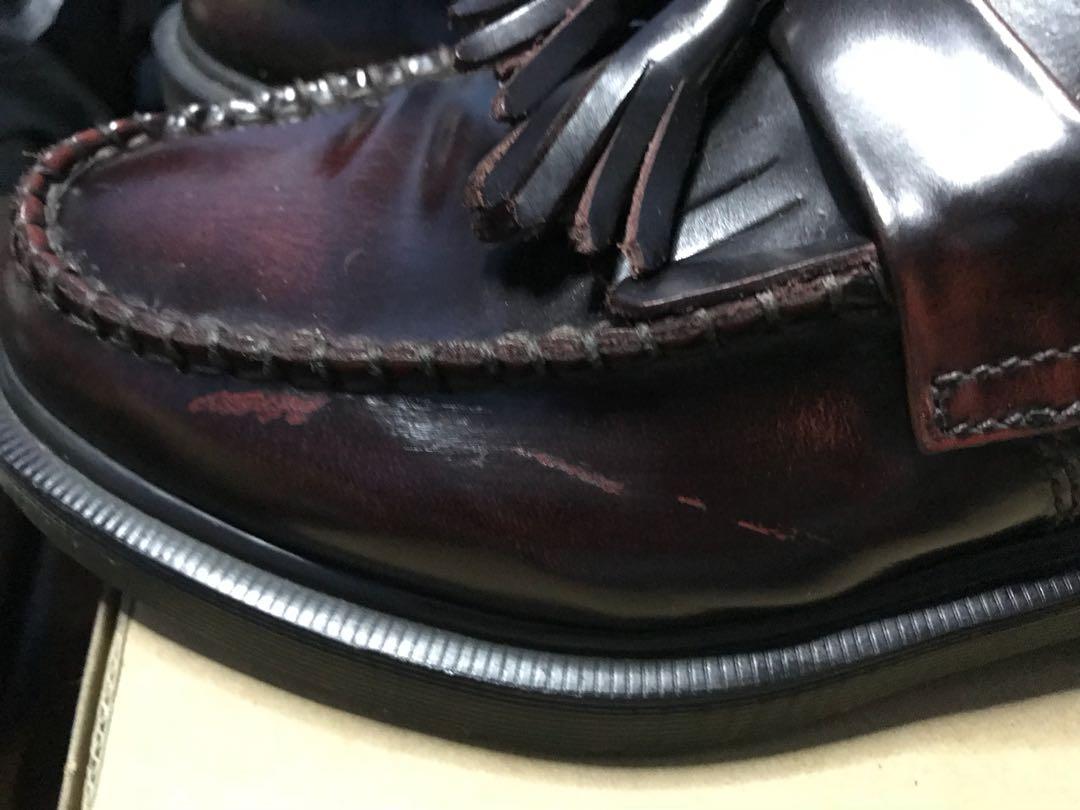 dr martens adrian cherry red