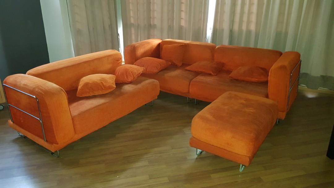 Fabric Sofa Set 6 Person Seater Furniture Sofas On Carousell
