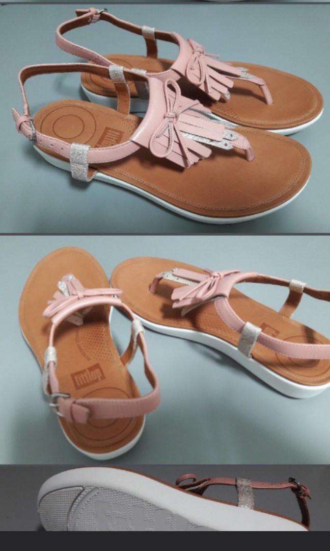 Fitflop sandals new Tia fringe Toe Thong Women s Fashion Footwear Flats on Carousell