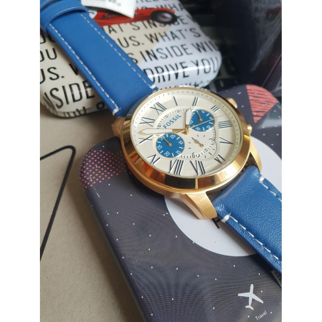 Fossil Grant Chronograph Cream Dial Men s Watch FS5271