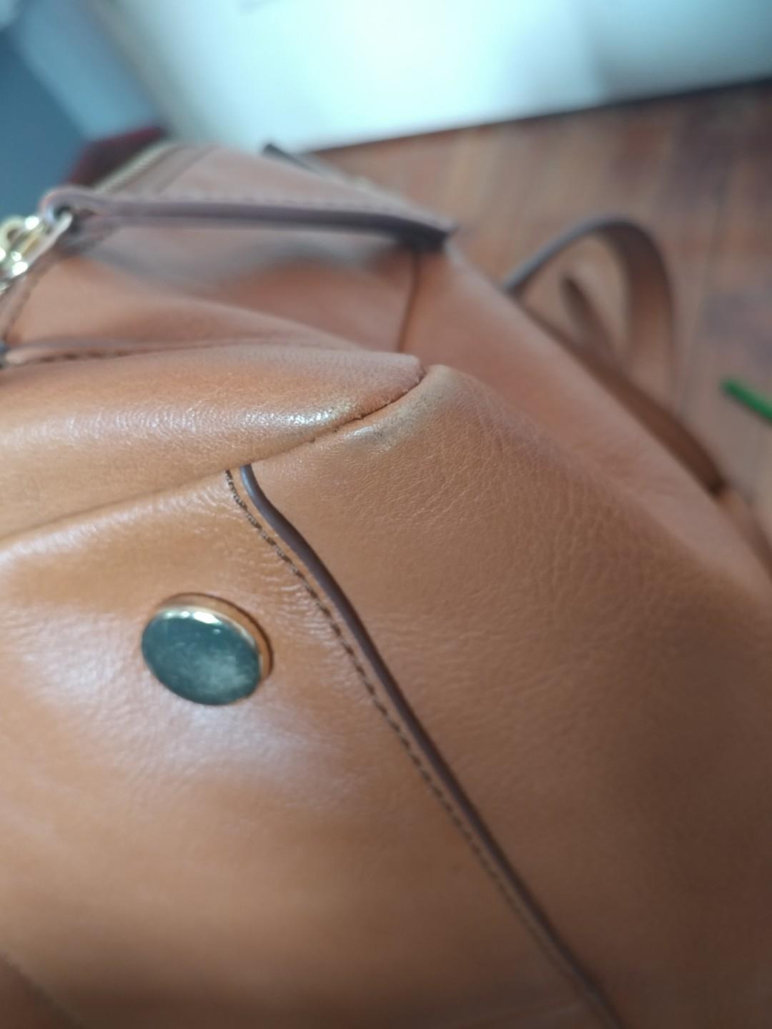 Fossil sydney satchel camel, Women's Fashion, Bags & Wallets, Cross