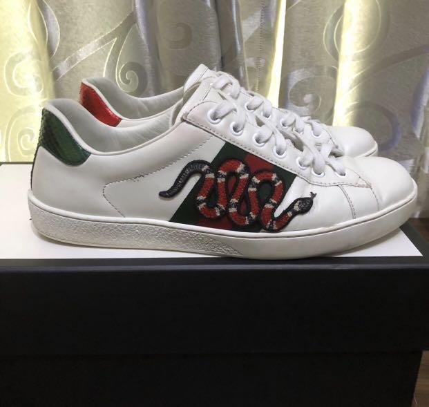 gucci ace snake shoes