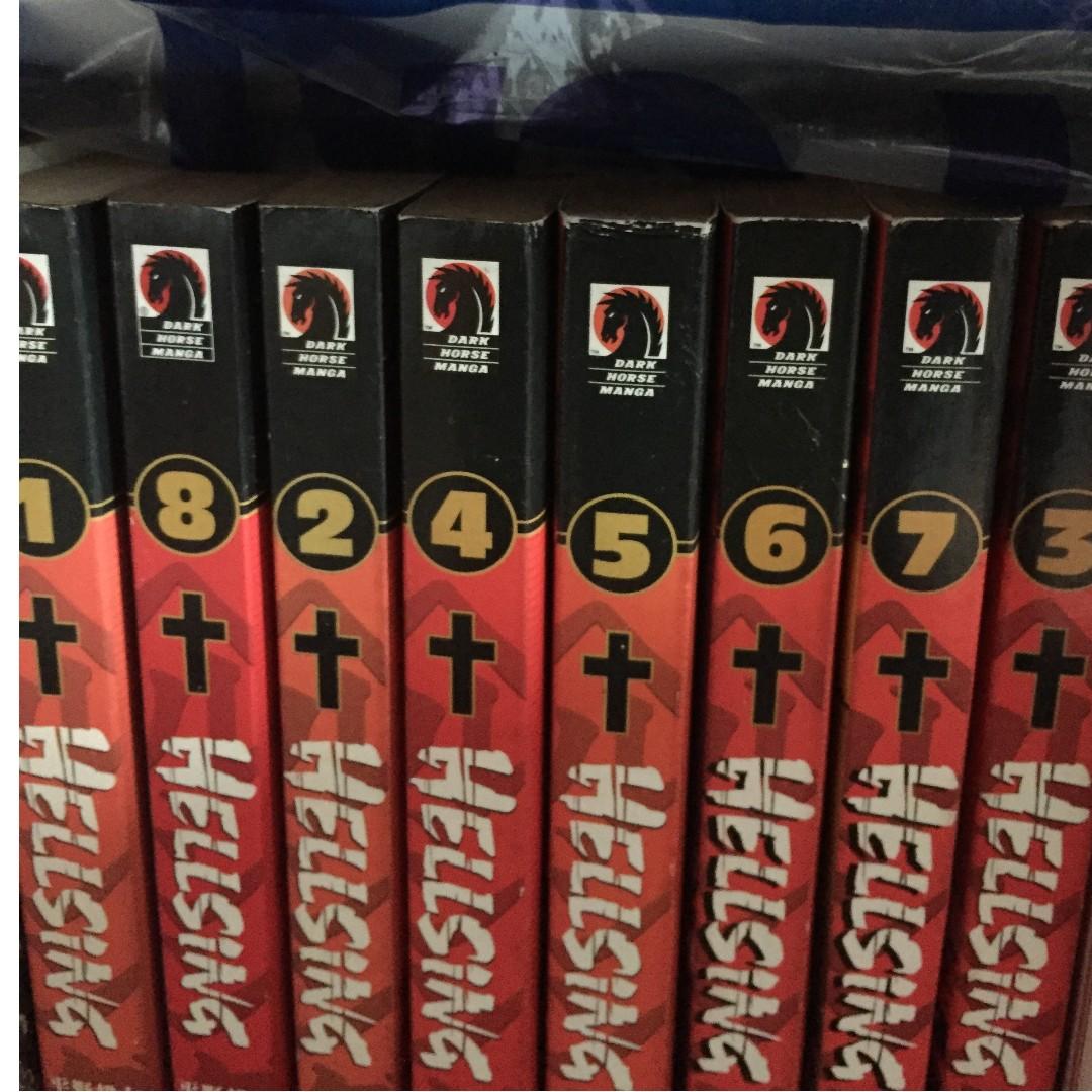 Hellsing Manga Bundle 1 To 8 Books Stationery Comics Manga On Carousell