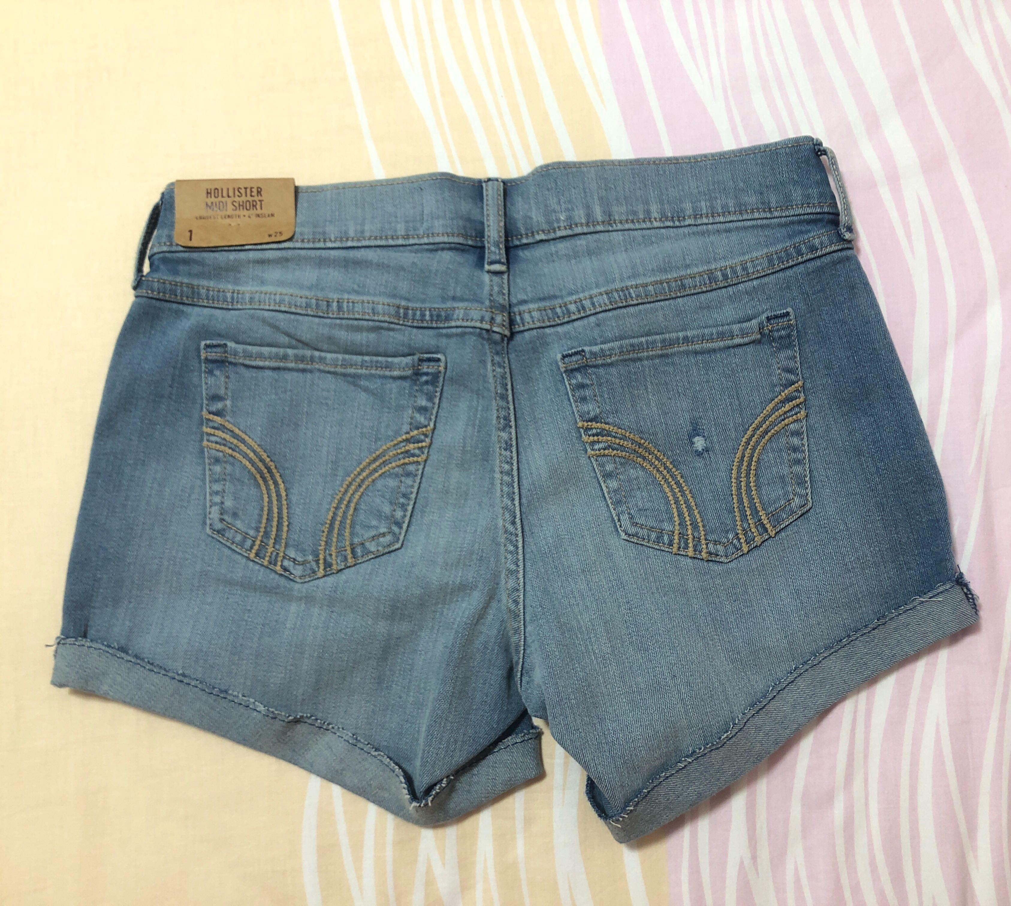 Hollister Midi Shorts Women s Fashion Bottoms Shorts on Carousell