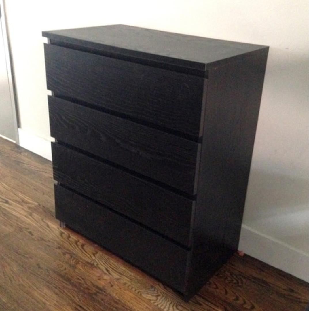 Malm black brown dresser deals