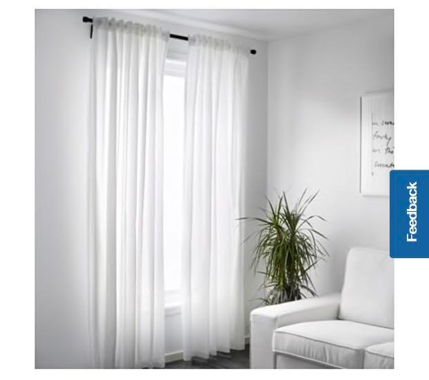 Ikea Vivan White Curtain Furniture Home Decor Others On Carousell