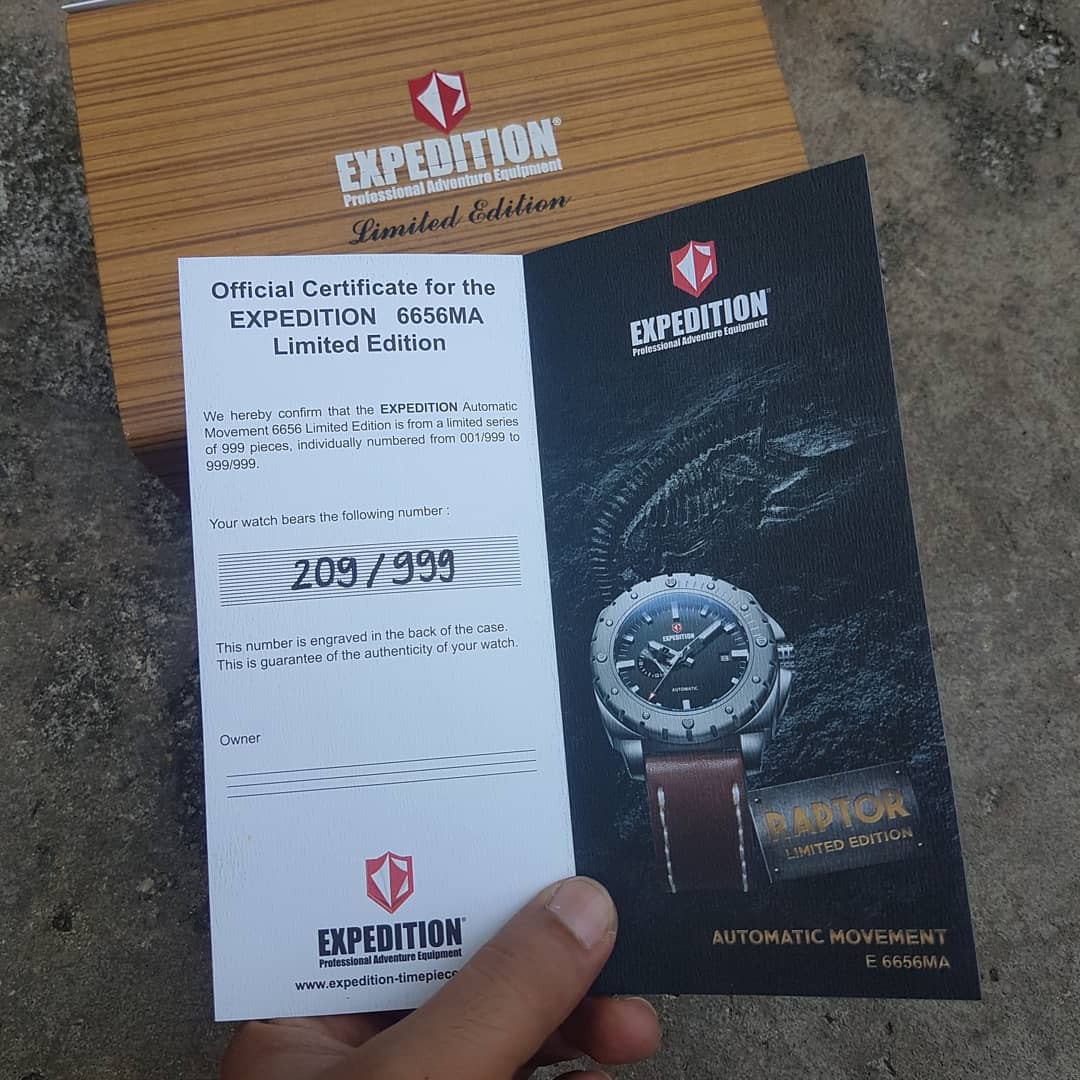 jam tangan expedition automatic limited edition, Fesyen Pria, Jam