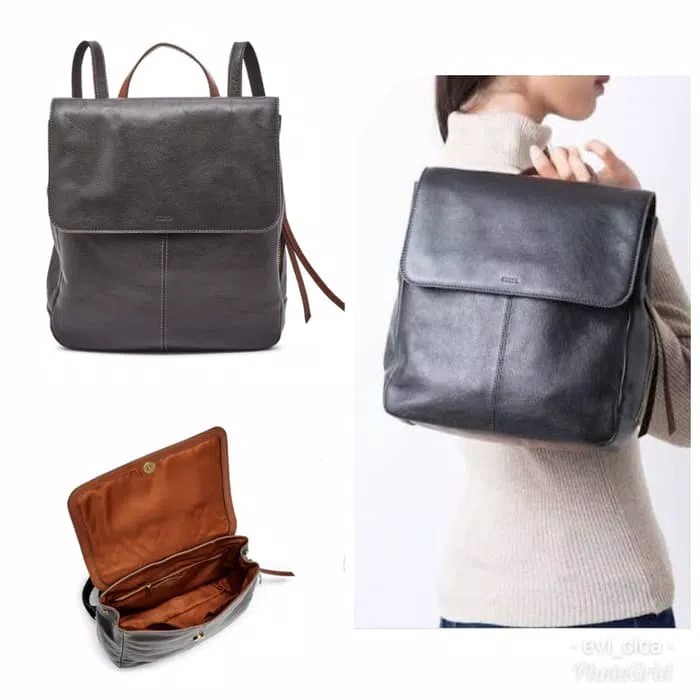 fossil claire backpack black