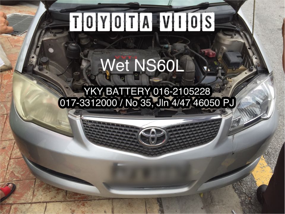 Kereta Bateri Toyota Vios Wet Ns60l Auto Accessories On Carousell