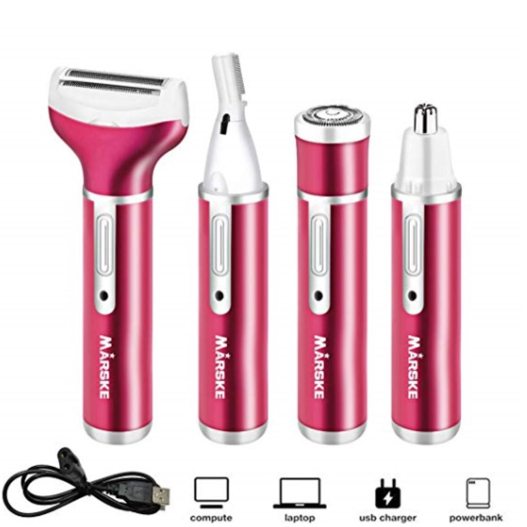 Lady Shaver Kimferd 4 In 1 Lady Trimmer Usb Rechargeable Women