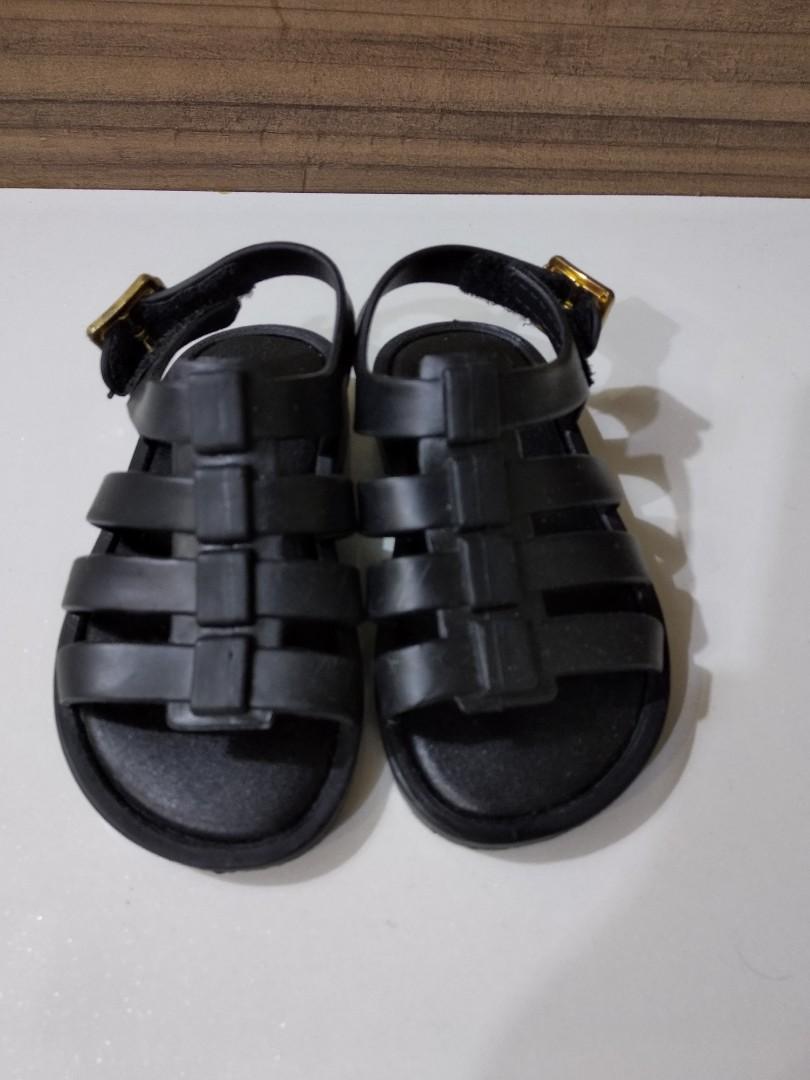 Little Girl Black Sandals, Babies & Kids, Babies & Kids Fashion on