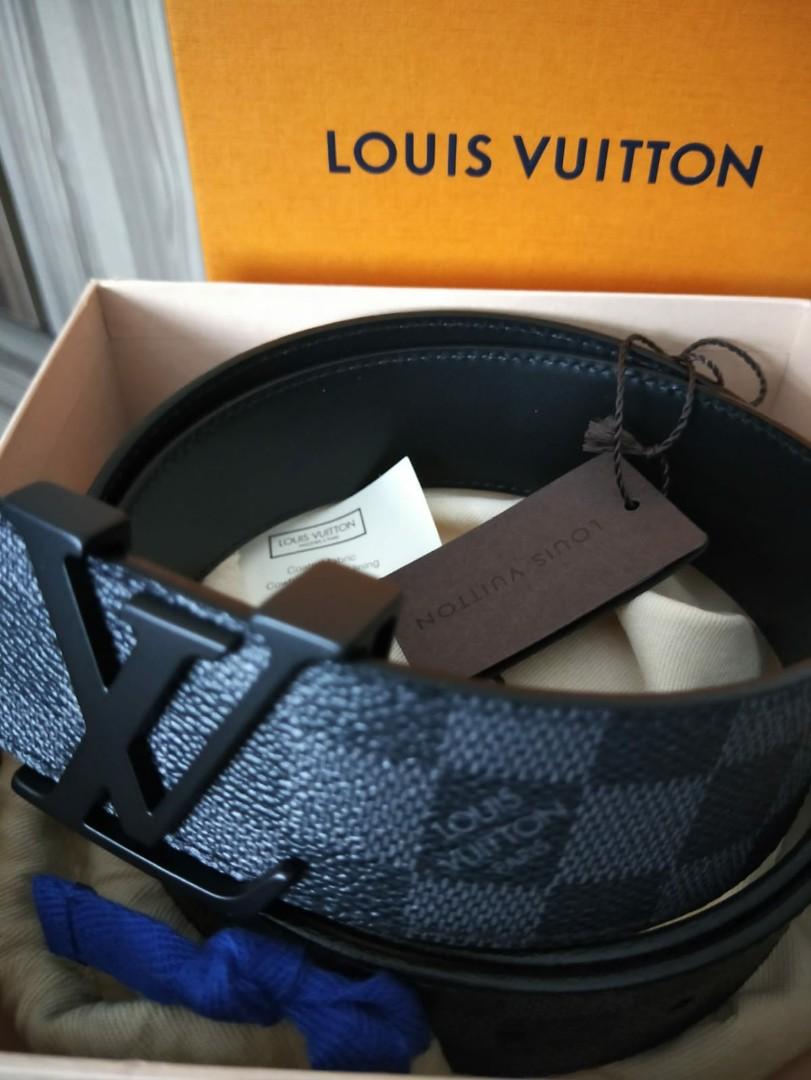 LOUIS VUITTON M9808U INITIALES 40MM MATTE BLACK BELT, Luxury, Accessories  on Carousell