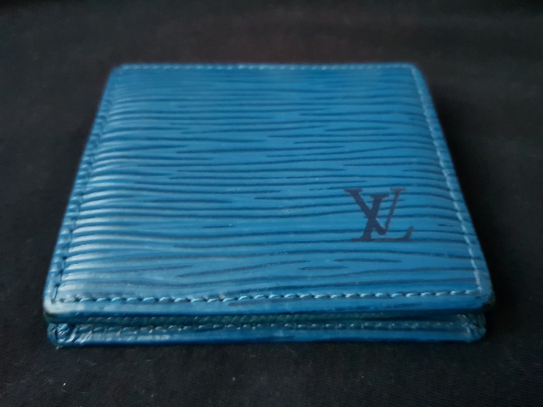 Louis Vuitton Louis Vuitton Porte Monnaie Boite Blue Epi Leather
