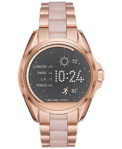 Michael kors bradshaw smartwatch clearance rose gold